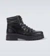 Manolo Blahnik Janka Leather Lace-up Boots In Black