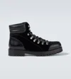 Manolo Blahnik Men's Janka Velvet And Leather Ankle Boots In Black