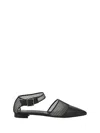 Manolo Blahnik Jatelahflat Leather Pointed-toe Flats In Blck