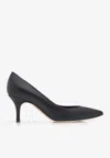 Manolo Blahnik Kietta 70 Leather Pumps In Black