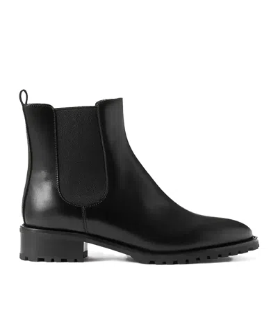 Manolo Blahnik Chelata 30 Leather Chelsea Boots In Black
