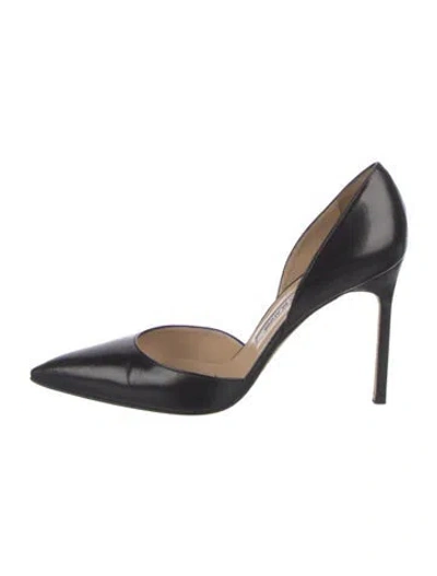 Pre-owned Manolo Blahnik Leather D'orsay Pumps In Black