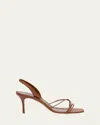 Manolo Blahnik Leather Strappy Slingback Sandals