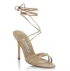 Manolo Blahnik Leather Leva 105 Sandal In Multi