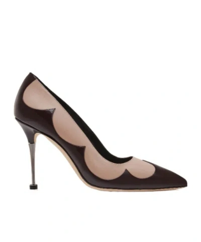 Manolo Blahnik Light Beige And Dark Brown Leather Pumps In Multi