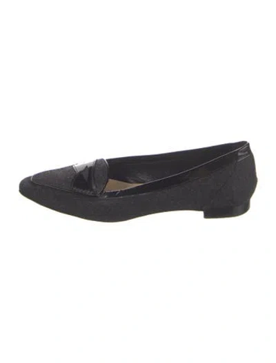 Pre-owned Manolo Blahnik Loafers In Blue