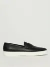 Manolo Blahnik Ellis Full-grain Leather Penny Loafers In Black
