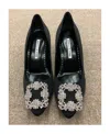Manolo Blahnik Logo High Heels In Black