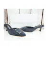 Manolo Blahnik Logo Muller High Heels In Gray