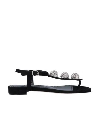 MANOLO BLAHNIK MANOLO BLAHNIK EMBELLISHED BUCKLE-FASTENED SANDALS