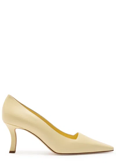 Manolo Blahnik 70mm Pointed Toe Moiralo Pumps In Yellow