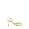 Manolo Blahnik Ankle Strap High-heeled Sandals In Gold