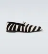 Manolo Blahnik Mario Zebra-print Calf Hair Loafers