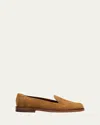 Manolo Blahnik Maxy Suede Loafers