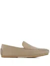 Manolo Blahnik Mayfair Leather Loafers In Neutrals