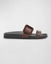 Manolo Blahnik Mayfu Sandals In Dark Brown