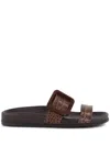 Manolo Blahnik Mayfu Sandals In Brown