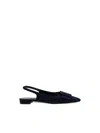 Manolo Blahnik Maylura Flat Pumps In Black