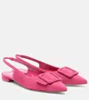 Manolo Blahnik Maylura Suede Slingback Flats