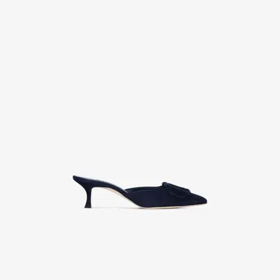Manolo Blahnik Maysale Pumps 50mm In Blue