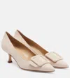 Manolo Blahnik Maysale Suede High Heels