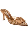 Manolo Blahnik Maysalebi 70 Beige Mesh Mules In Beige