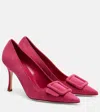 Manolo Blahnik Maysale 90 Suede Pumps