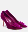 Manolo Blahnik Pumps Maysale 90 Aus Samt