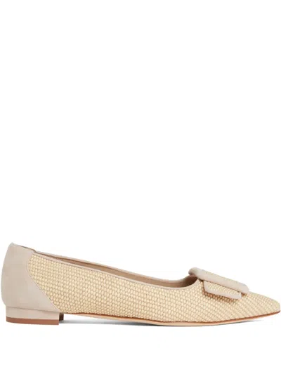 MANOLO BLAHNIK MAYSALE BALLERINA SHOES