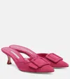 Manolo Blahnik Maysale Suede Mules