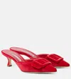 Manolo Blahnik Maysale 50 Buckled Velvet Mules In Red