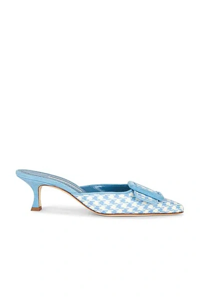 Manolo Blahnik Maysalebi 50 Mule In Multi