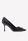 Manolo Blahnik Maysalepump 90 Pointed Pumps In Nappa Leather In Black