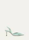 Manolo Blahnik Maysli 70 Suede Pump In Light Green