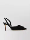 Manolo Blahnik Maysli Suede Pumps Velvet Finish