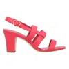 Manolo Blahnik Memarhi 70 Leather Sandal In Red