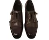 Manolo Blahnik Men's Callimaco Monkstrap Dress Shoes In Brown In Brown