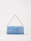 Manolo Blahnik Mini Bag  Woman Color Gnawed Blue In Gnawed Blue