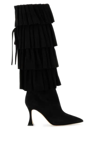 Manolo Blahnik Miralone Boot In Black