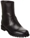 Manolo Blahnik Motosa Ankle Boots In Black Calf Leather In Black