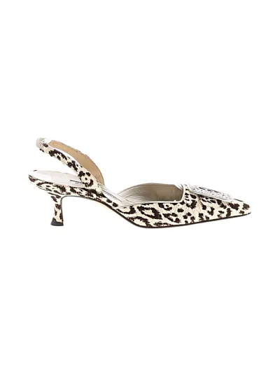 Pre-owned Manolo Blahnik Mule/clog In Brown