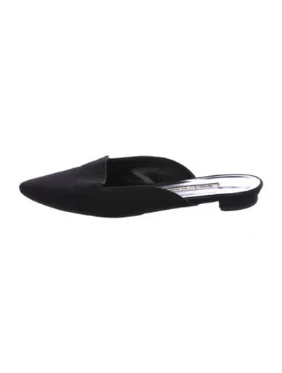 Pre-owned Manolo Blahnik Mules In Black