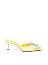 Manolo Blahnik Pointed High Heel Sandals In Myel