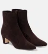 Manolo Blahnik 50mm Myconia Boots In Brown