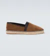 Manolo Blahnik Espadrilles Nerano Aus Veloursleder In Braun
