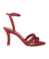 Manolo Blahnik Neusita Slingback Sandals In Red
