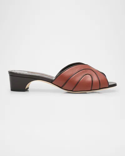 Manolo Blahnik Nikabo Nappa Leather Sandals