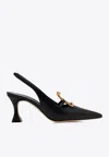 Manolo Blahnik 70mm Nikkal Slingback Pumps In Black