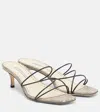 Manolo Blahnik Ninfe 50 Snake-effect Leather Mules In Neutral