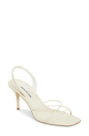 Manolo Blahnik Ninfea Slingback Sandal In Ivory